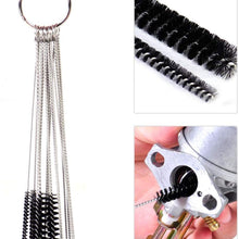 beler 10 Cleaning Needles + 5 Brushes Kit Car Motorcycle Carburetor Carbon Dirt Remove Cleaner Tools