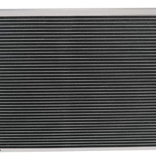 CoolingSky 3 Row Aluminum Radiator +Fan Shroud&Thermostat Kit Combo for 1973-80 Chevy&GMC C/K Series C10 C20 C30 Pickup /70-81 Camaro /80-86 Caprice /68-73 Chevelle &More GM Models - 32" Overall Width