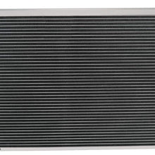 CoolingSky 62MM 4 Row Core Aluminum Radiator +2X12" Fan +Shroud&Thermostat Relay Kit for 73-80 C/K Series Pickup Suburban /1970-87 Camaro Nova Skylark &Multiple GM Cars