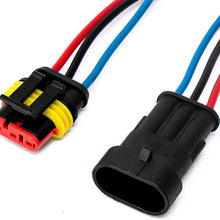 LanHong 3 Pin Way 16 AWG Car Waterproof Electrical Connector Plug with Wire AWG Marine Pack of 5