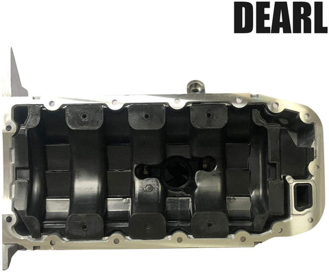 Engine Oil Pan W/Drain Plug (Automatic Transmission Only) Fits L4 1.8L 11-18 Cruze / 07-09 Astra / 12-18 Sonic / 17-20 Trax (07 08 09 10 11 12 13 14 15 16 17 18 2007 2008 2009 2010 2011 2012 2013)