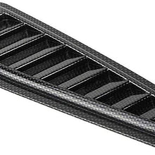 Car Air Flow Intake Cover, Car Air Flow Intake Decorative Scoop Bonnet Vent Hood Cover Universal Carbon Fiber Style Auto Car Dec Hood Scoop