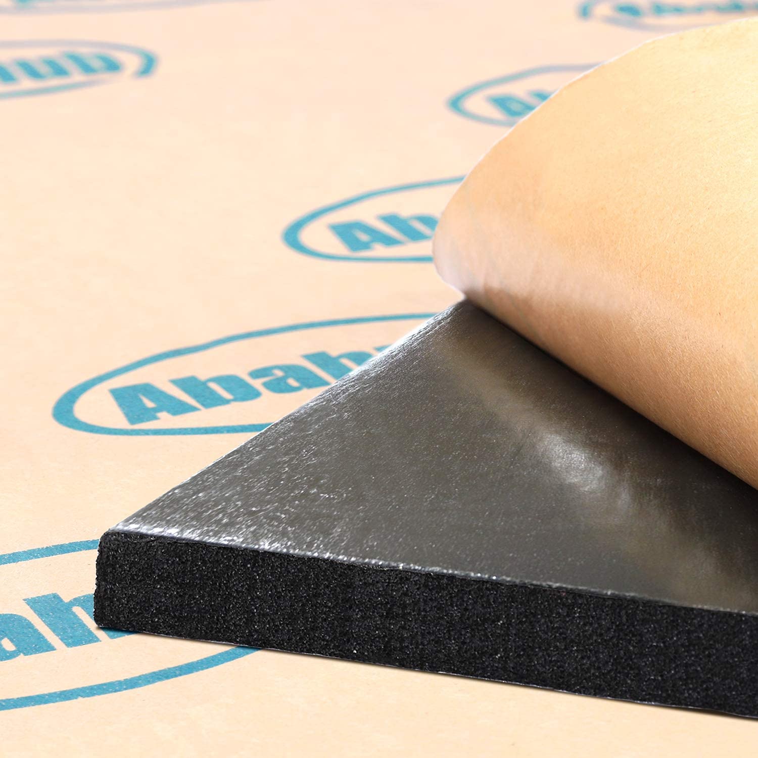 Abahub 394mil 16 sqft Car Hood Insulation Pad Auto Door Dampener Sound Deadener Deadening Mat