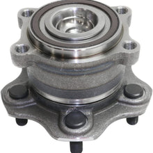 Rear Wheel Hub and Bearing Compatible with 2009-2014 Nissan Murano FWD With ABS Encoder and Studs, Set of 2, Driver and Passenger Side