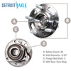 Detroit Axle 513288 Front or Rear Wheel Bearing and Hub Assembly (2pc Set) for Buick Allure, Regal, LaCrosse, Cadillac XTS, CTS, Chevy Malibu, Impala, Equinox, GMC Terrain, Saab 9-5