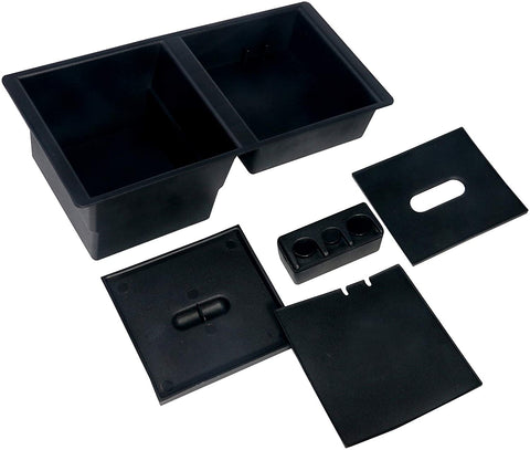 Center Console Organizer Tray - Replaces GM part 22817343 - Fits 2014-2019 Chevy Silverado 1500, 2500 HD, 3500 HD, Suburban, 3500 HD, Tahoe, GMC Sierra 1500, Limited, 2500, Yukon, XL - Full Tray