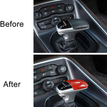 Voodonala for Challenger Charger Gear Shift Trim Knob for 2015-2020 Dodge Challenger Charger, ABS Red