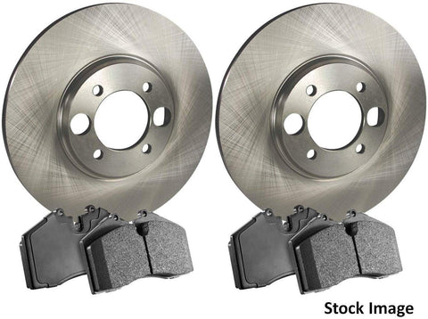 2017 for Kia Sportage Rear Premium Quality Disc Brake Rotors And Ceramic Brake Pads - (For Both Left and Right) One Year Warranty