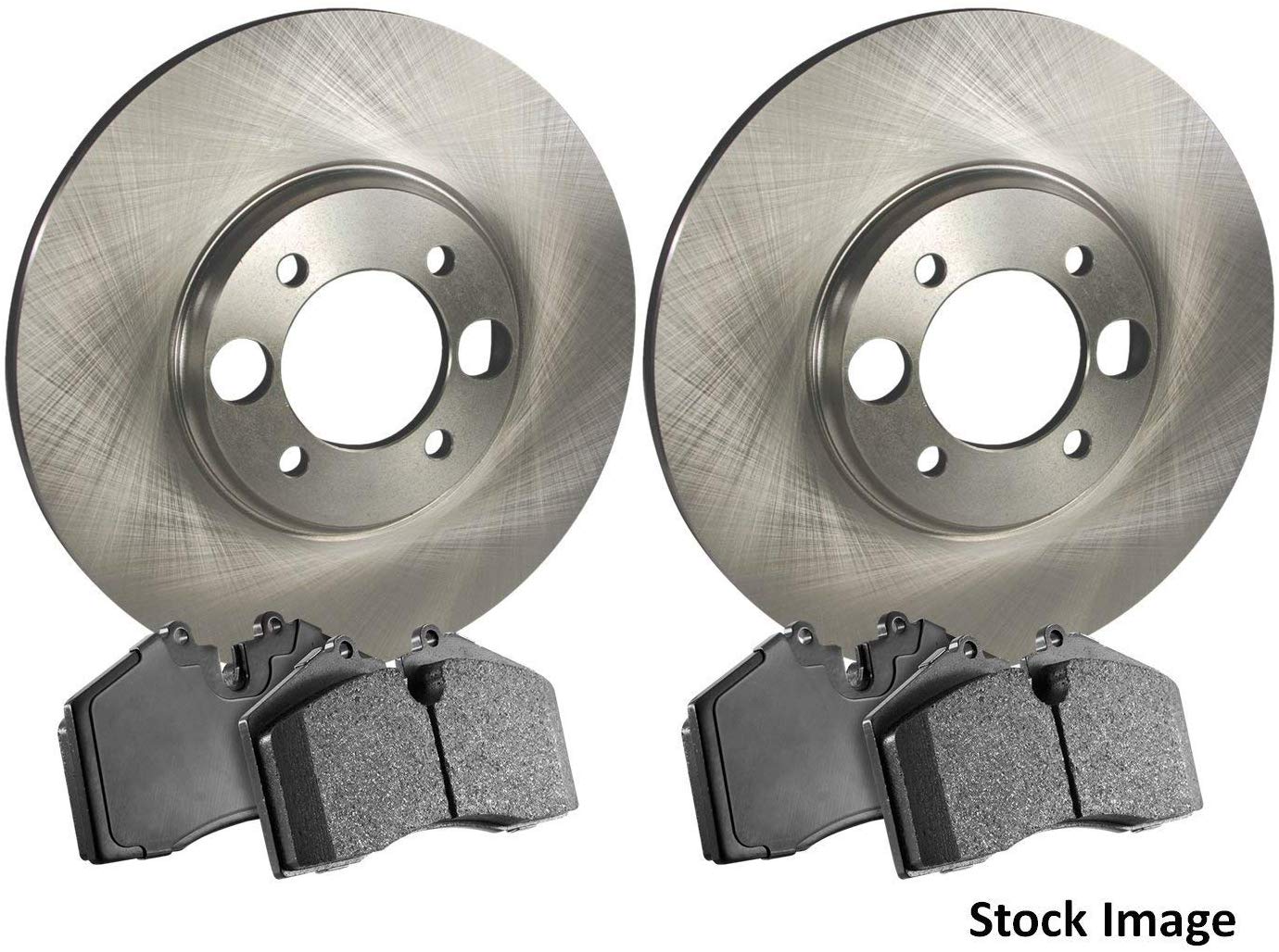 2018 for Kia Sportage Rear Premium Quality Disc Brake Rotors And Ceramic Brake Pads - (For Both Left and Right) One Year Warranty