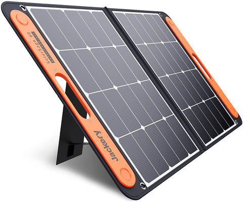 Jackery SolarSaga 60W Solar Panel for Explorer 160/240/500 as Portable Solar Generator, Portable Foldable Solar Charger for Summer Camping Van RV(Can't Charge Explorer 440/ PowerPro)