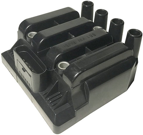 Ignition Coil Pack - Compatible with Volkswagen Golf, Jetta, Beetle 2.0L Vehicles - Replaces Part 06A905097A - Fits 2001, 2002, 2003, 2004, 2005 Models - 2001 Jetta Coil Pack, Golf 2.0 and more