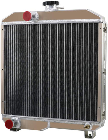CoolingSky 2 Row All Aluminum Tractor Radiator for Ford New Holland 1510 1710 SBA310100440 SBA310100291