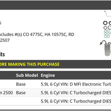 A/C Compressor Kit - Compatible with 1994-1997 Dodge Ram 2500 Base 5.9L Turbo Diesel