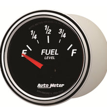 Auto Meter 1206 Designer Black II 2-1/16" Short Sweep Electric Fuel Level