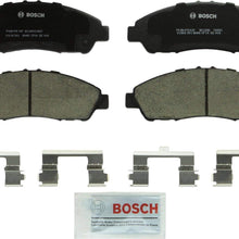 Bosch BC1280 QuietCast Premium Ceramic Disc Brake Pad Set For: Acura MDX, ZDX; Honda Pilot, Front