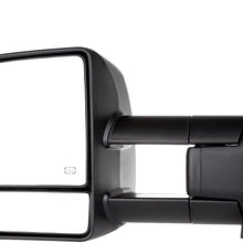 SCITOO fit for Toyota Towing Mirrors Black Rear View Mirrors fit 2007-2016 for Toyota for Tundra Truck with Larger Glass Power Control, Heated Turn Signal Manual Extending and Folding