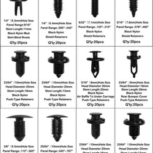 KCRTEK 255pcs Car Retainer Clips,Plastic Push Rivets auto Parts & Accessories with 12 Sizes for Toyota,GM,Ford,Honda,Acura,Chrysler