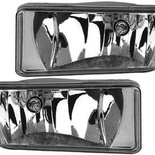 Epic Lighting OE Style Replacement Fog Lights Assemblies for 2007-2014 Chevrolet Silverado [ GM2592160 GM2593160 25883245 25883246 ] Left Driver & Right Passenger Sides Pair