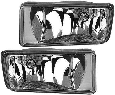 Epic Lighting OE Style Replacement Fog Lights Assemblies for 2007-2014 Chevrolet Silverado [ GM2592160 GM2593160 25883245 25883246 ] Left Driver & Right Passenger Sides Pair