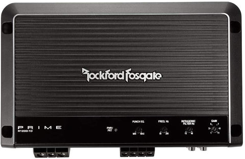 Rockford Fosgate R1200-1D Prime 1,200 Watt Class-D Mono Amplifier