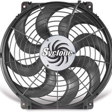Flex-a-lite 398 Syclone Black 16" S-Blade Reversible Electric Fan