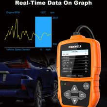 FOXWELL NT201 Auto OBD2 Scanner Check Car Engine Light Code Reader OBD II Diagnostic Scan Tool Emission Analyzer(New Version)