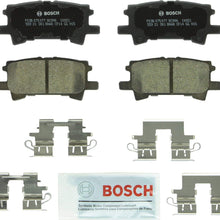 Bosch BC996 QuietCast Premium Ceramic Disc Brake Pad Set For: Lexus RX330, RX350, RX400h; Toyota Highlander, Rear