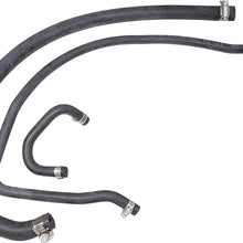 APDTY 140057 Coolant Heater Hose To Throttle Body Rubber Line Set With Clamps Fits 4.0L V6 Engine 2006-2017 Nissan Frontier 2012-2016 NV1500 NV2500 NV3500 2005-2012 Pathfinder 2005-2015 Xterra