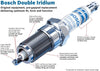 Bosch Automotive 96306 Double Iridium OE Replacement Spark Plug Up to 4X Longer Life (4 Pk) 14-16 Cadillac ELR, 11-15, 16 Cruze, 12-18 Sonic, 12-15 Chevrolet Volt, 4 Pack