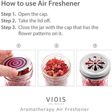 VIOIS, Orange & Citrus Aromatherapy Car Air Freshener(Gel Type). Handcrafted Natural Air Freshener for Car and Small Room. Chemical Free & Non Toxic. Ball Mason 4 Ounce (113g) jar.