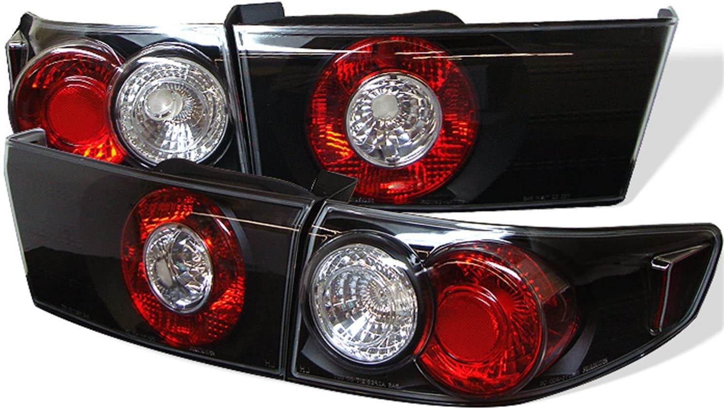 Spyder 5003980 Honda Accord 03-05 4Dr Euro Style Tail Lights - Black