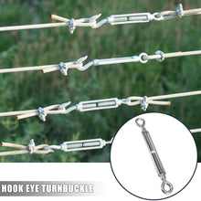 X AUTOHAUX 3pcs M10x1.5 Car 304 Stainless Steel Eye and Eye Turnbuckle Wire Rope Tension