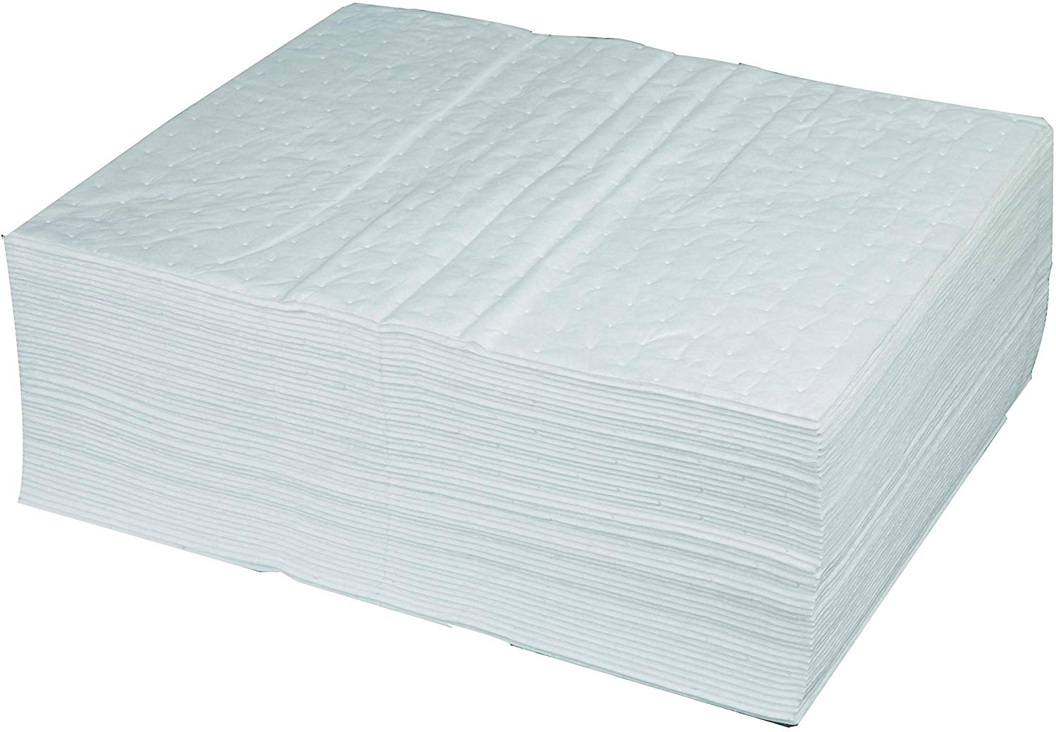 Aain(R) LT011 White Absorbing Heavy Weight Oil-Only Absorbent Mat Pad, Heavy Weight Polypropylene Absorbent Pad, 20