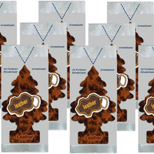 LITTLE TREES Car Air Freshener | Hanging Paper Tree for Home or Car | Leather Scent | 12 Pack