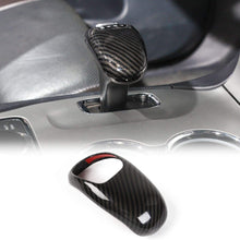 CheroCar Interior Decoration Gear Shift Knob Cover Stick Shifter Cap Trim Carbon Fiber Grain Cover for 2014-2015 Jeep Grand Cherokee, for 2012-2014 Chrysler 300C, 1PC