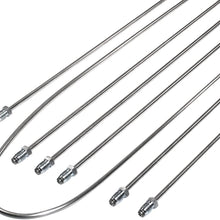 Kuhltek Motorwerks 111698723S Stainless Steel Brake Line Kit for VW Beetle