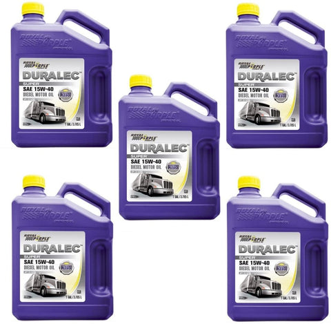 Royal Purple 83561 Set of 5 Maximum Performance 15W-40 Diesel Motor Oil 1-Gallon Bottles