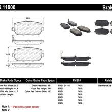 StopTech 309.11800 Street Performance Rear Brake Pad