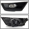 VIPMOTOZ Black Bezel OE-Style Front Fog Light Driving Lamp Housing Assembly For 2017-2018 Honda CR-V - Power Switch & Universal Wiring Included, Driver & Passenger Side