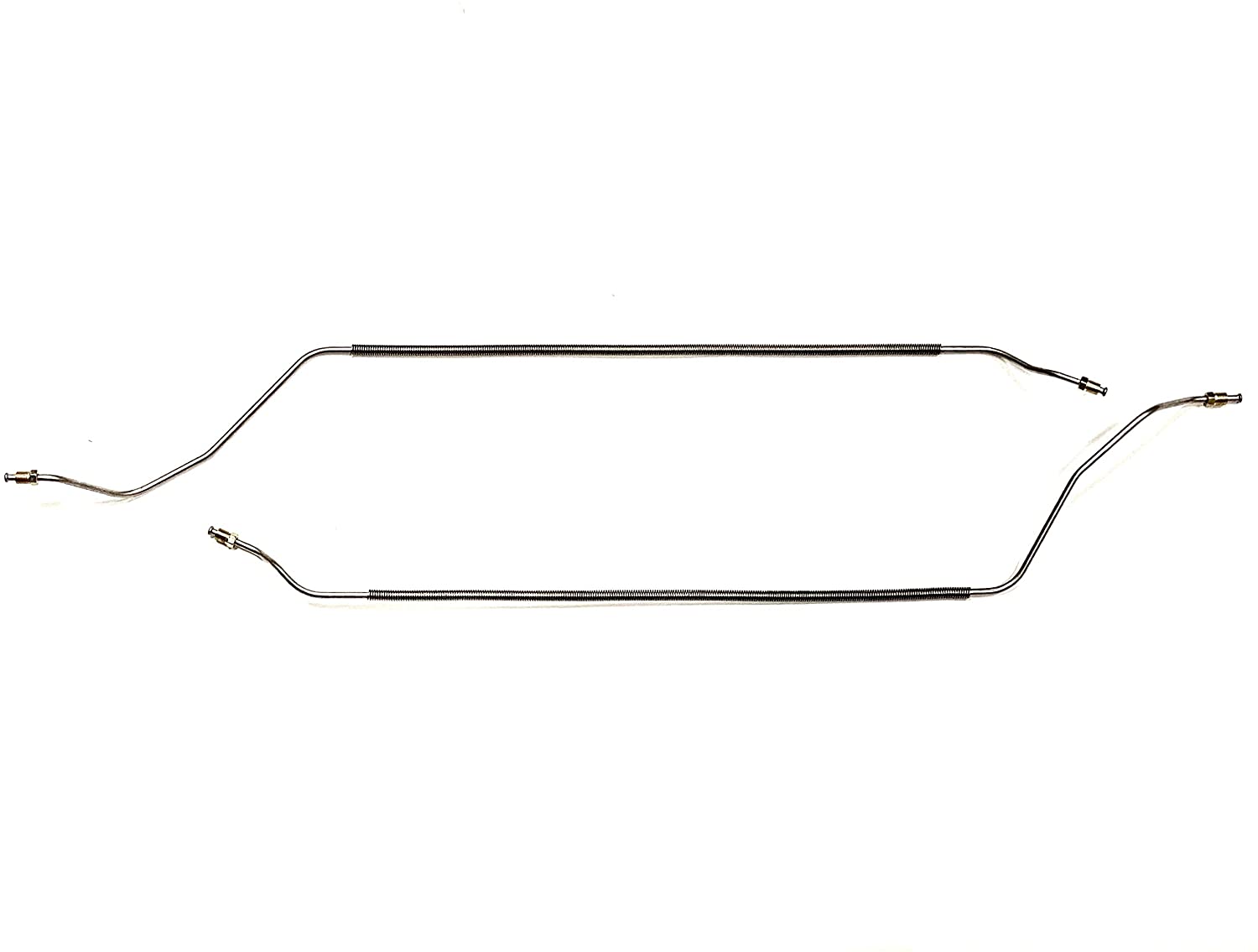 Stainless Rear Axle Brake Line Pair - 2 Lines on Rear Axle Compatible With 1968-1972 Chevelle, Monte Carlo & El Camino