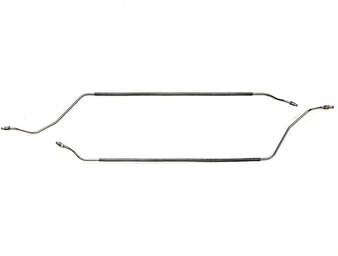 Stainless Rear Axle Brake Line Pair - 2 Lines on Rear Axle Compatible With 1968-1972 Chevelle, Monte Carlo & El Camino