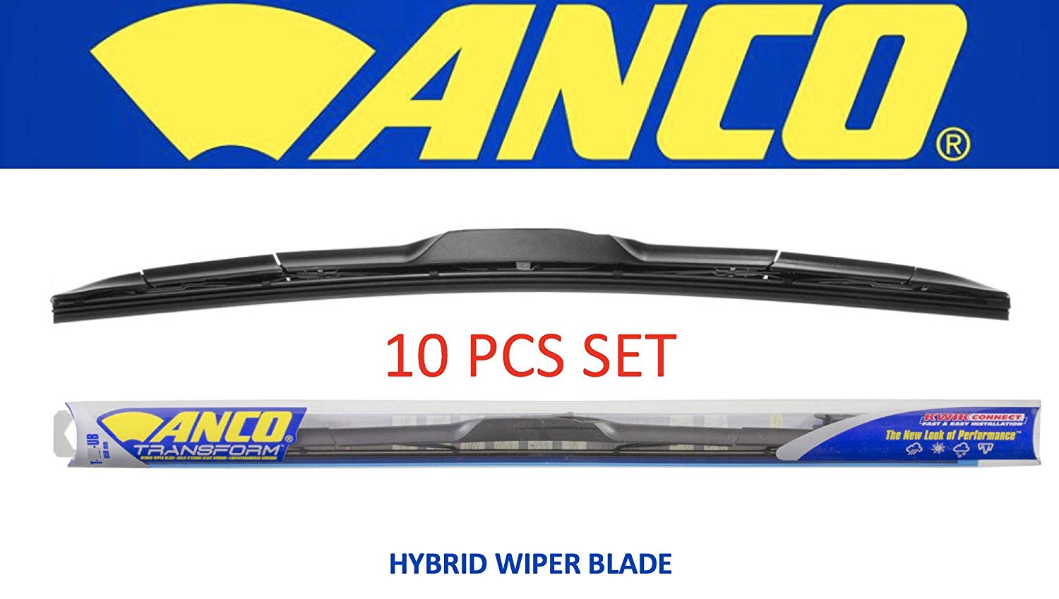 ANCO T-19-UB Transform Hybrid Wiper Blade - 19