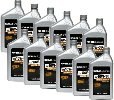 Replaces Kohler 12PK Kohler Command Engine 10W-30 Motor Oil Case Of (12) 25 357 06s 1 Quart Bottles