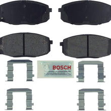 Bosch BE1397H Blue Disc Brake Pad Set with Hardware for Select Hyundai Elantra and Kia Forte/Soul Vehicles - FRONT