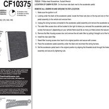 Fram Fresh Breeze - Filtro de aire para cabina Arm & Hammer Baking Soda, CF10374 para vehículos Dodge/Toyota