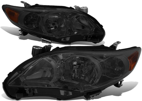 DNA Motoring Smoked amber HL-OH-TCOR11-SM-AM Headlight Assembly (Driver & Passenger Side)