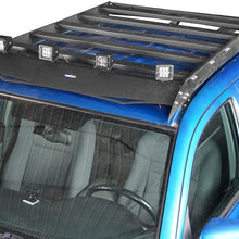 u-Box Top Roof Rack Luggage Cargo Carrier w/4x LED Lights for 2 Gen 3 Gen Toyota Tacoma 4-Door 2005-2021
