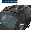 u-Box Tundra Roof Rack, Top Cargo Carrier Basket w/LED Lights for Toyota Tundra 2007-2013 Crewmax 4 Door