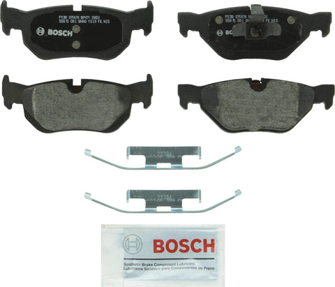 Bosch BP1171 QuietCast Premium Semi-Metallic Disc Brake Pad Set For BMW: 2007-2009 323i, 2006 325i, 2006 325xi; Rear