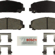 Bosch BE1286H Blue Disc Brake Pad Set with Hardware for Select Infiniti QX56 and Nissan Armada, Titan Vehicles - FRONT